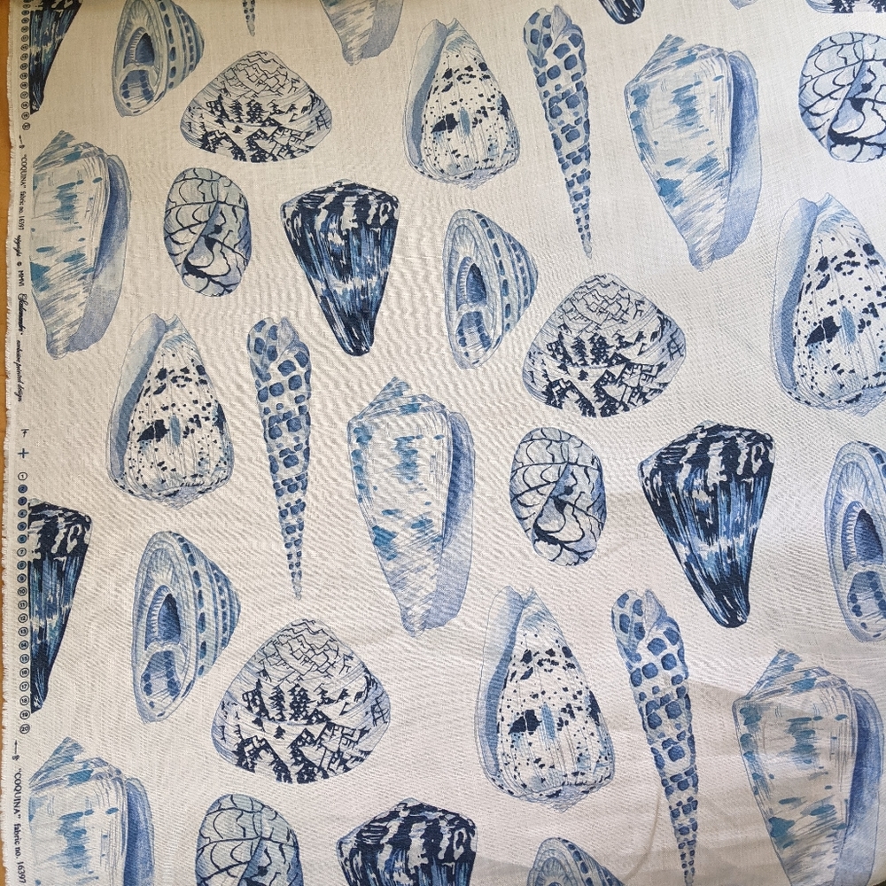 Scalamandre Fabric Coquina Porcelain 16397 by the yard